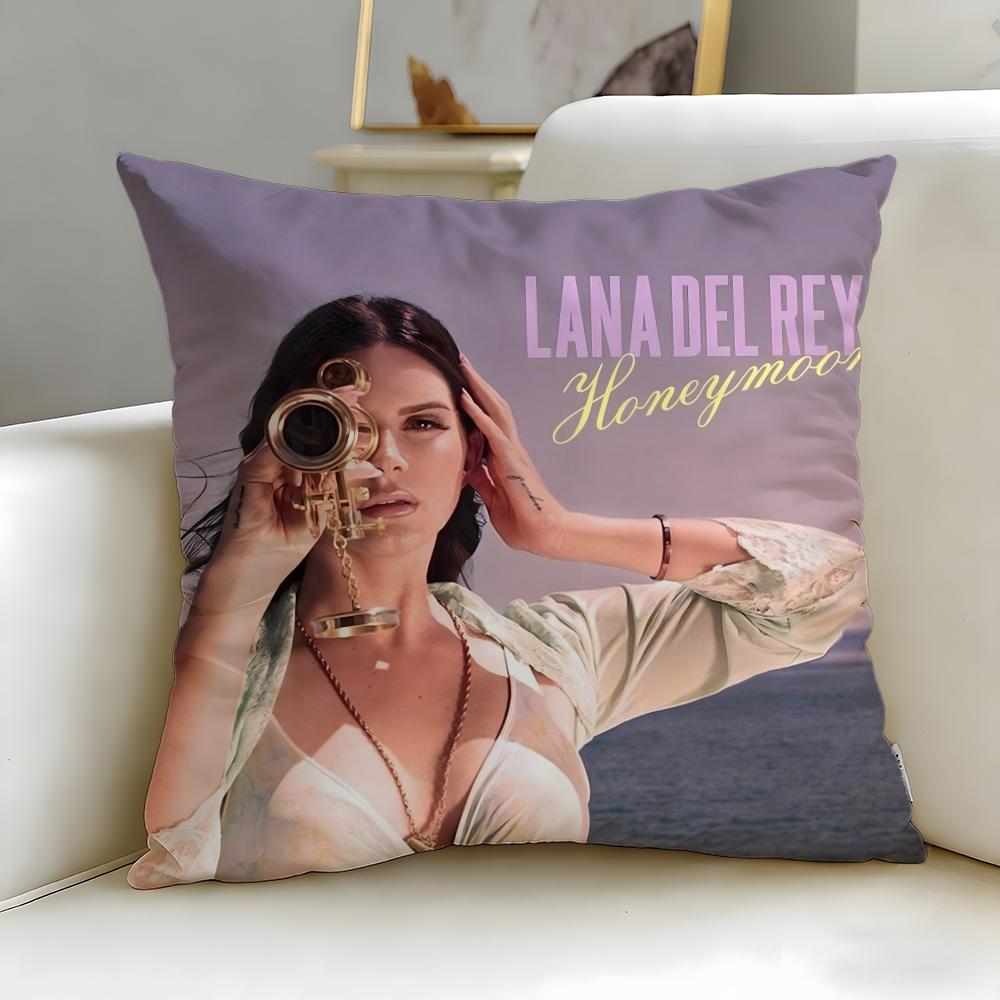 Populära sångerskan Lana Del Rey Kuddfodral Mjukt & Lätt att Tvätta Örngott – Mångsidigt för Soffa, Säng, Resa och Kontor