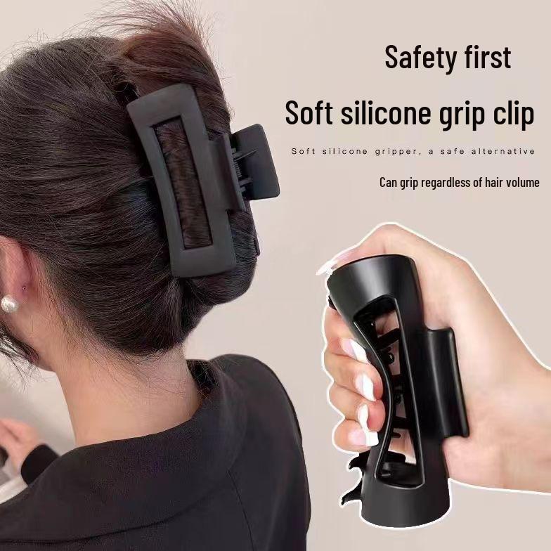Resilient Silicone Shark Clip for Women - 2025 High-End, Durable, Drop-Proof Hair Accessory