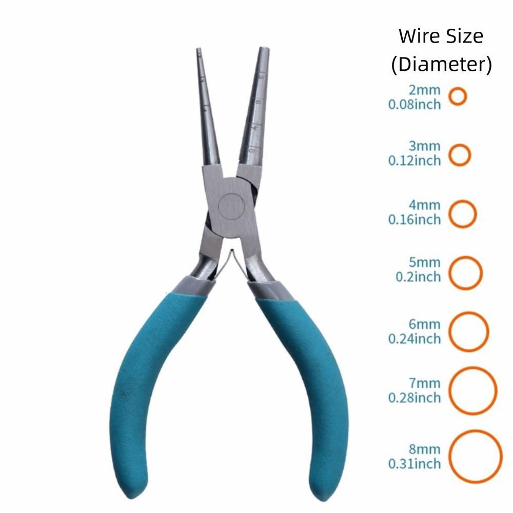 Square/Round Nose Jewelry Making Pliers Carbon Steel Winding Pliers Wire Looping Plier Crafts