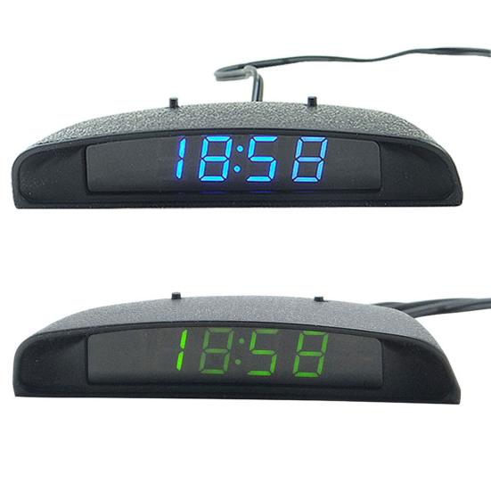 Orologio Elettronico 3-in-1 Visiera Parasole ABS LED Orologio Elettronico per Auto