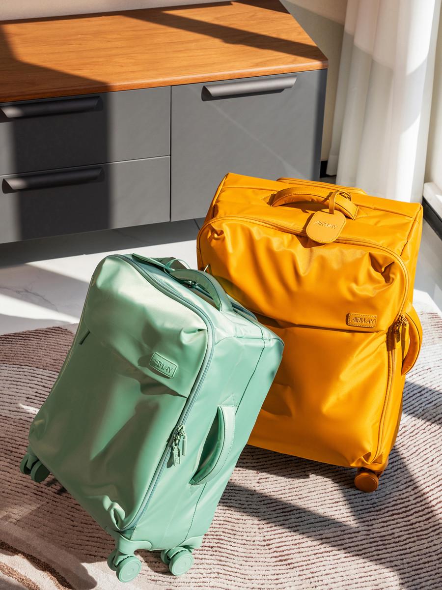 AIRWAY Ultralight Waterproof 20  Oxford Cloth Carry-on Suitcase with Front Opening