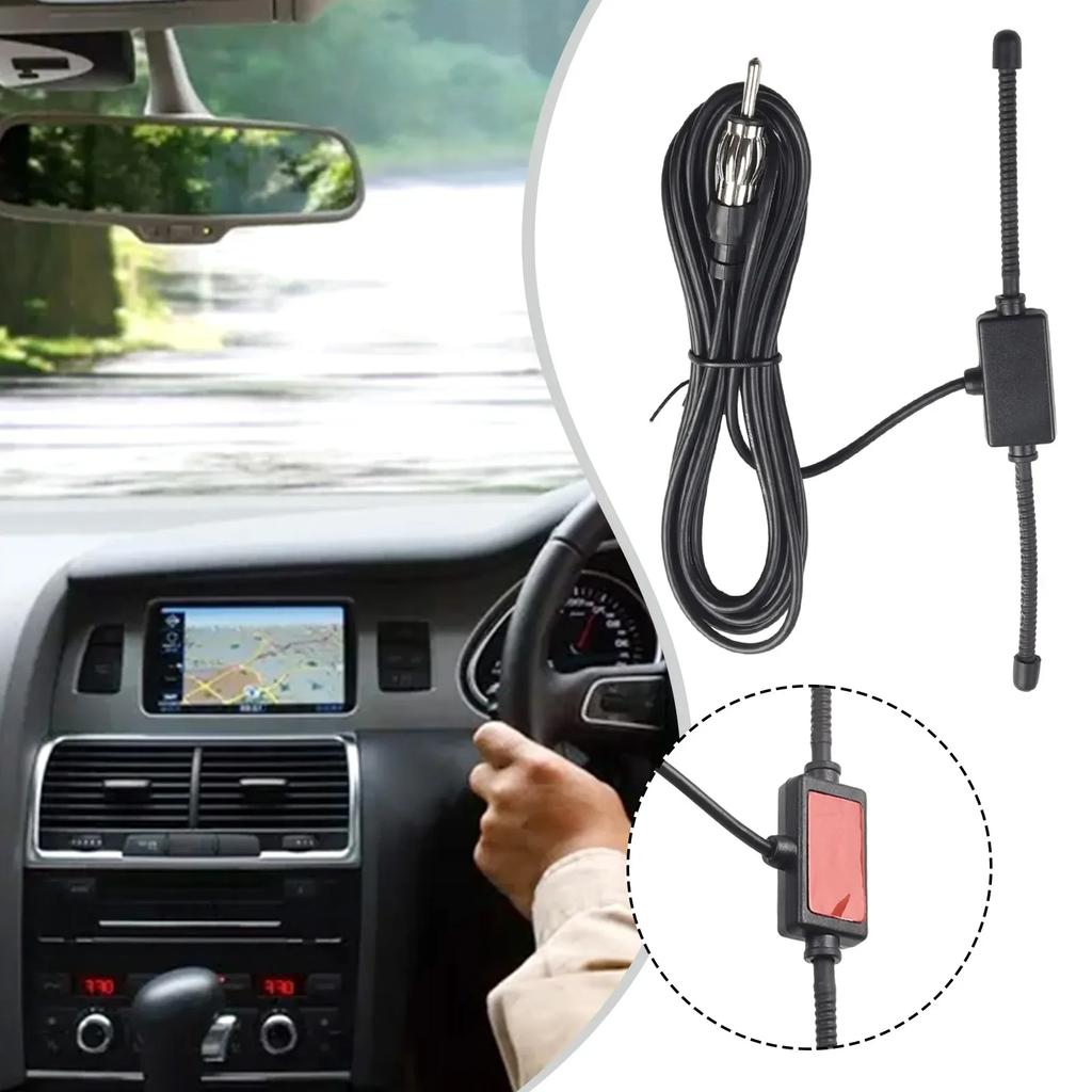 Cars Stereo AM FM Antenna Stereoes Antenna Aerial Splitters Cables Adapters Car Dipole FM Glasse Antenna Radio Antenna