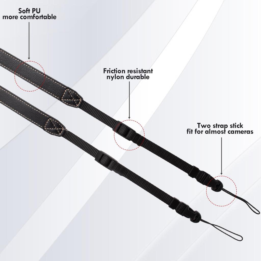 VOVMOEYA Camera Camera Neck Strap for and Panasonic G7X Mark Shoulder Strap for Compact and Mirrorless Digital Stylish Crossbody or Neck Strap with