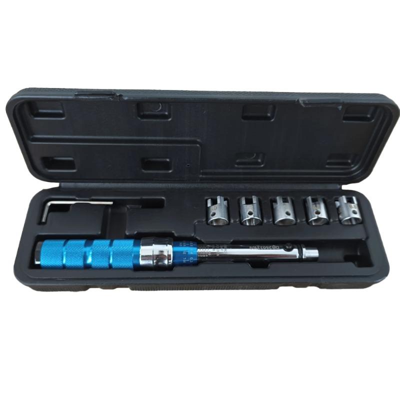 Spoke Torque Wrench Steel Wrench Set 2-10 NM Spoke Tightening Torque Tool Precise Torque Spanner for Motorcycle Tool