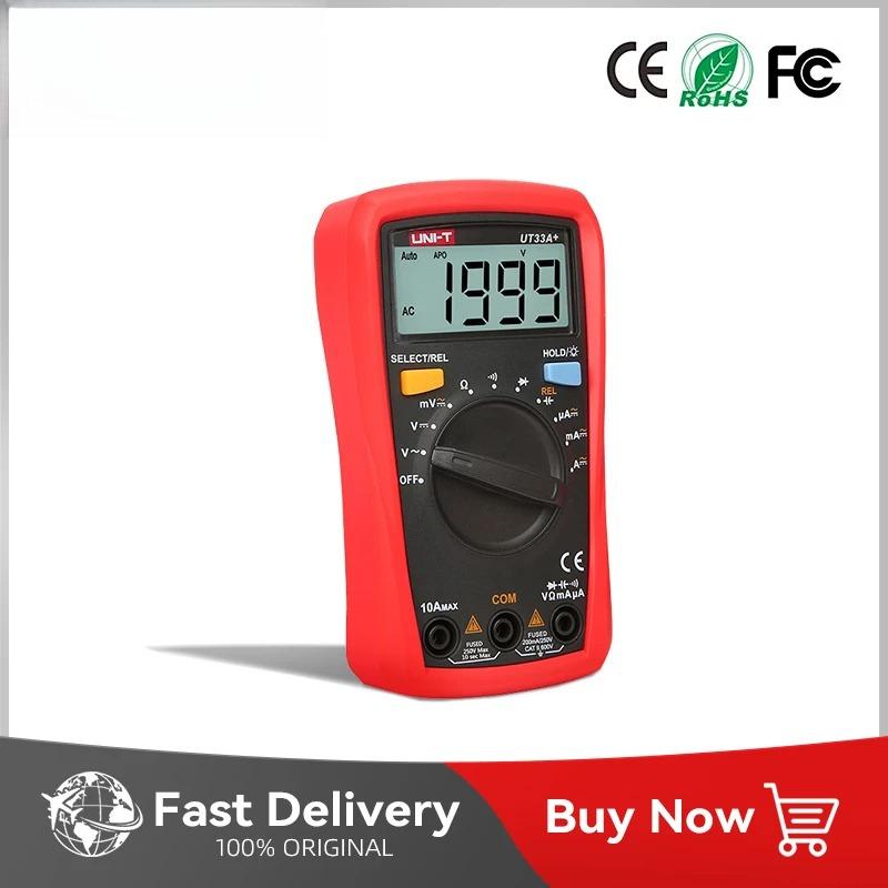 UT33A UT33B UT33C UT33D Plus Pocket Multimeter Digital Ammeter Voltmeter Professional Resistance Measure Multi Meter Tools