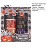 Taśma Washi na Halloween 8 Rolek Taśmy, Straszny Nietoperz Wiedźma Kot Wzór Dekoracyjna Japońska Papier do Junk Journalingu, Scrapbookingu, Rękodzieła DIY, Prezent