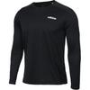 Solid Color Sports Casual Long Sleeve T-Shirt Men Tops Black DU1264