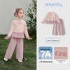JELLYBABY Girls' French Style Two-Piece Set