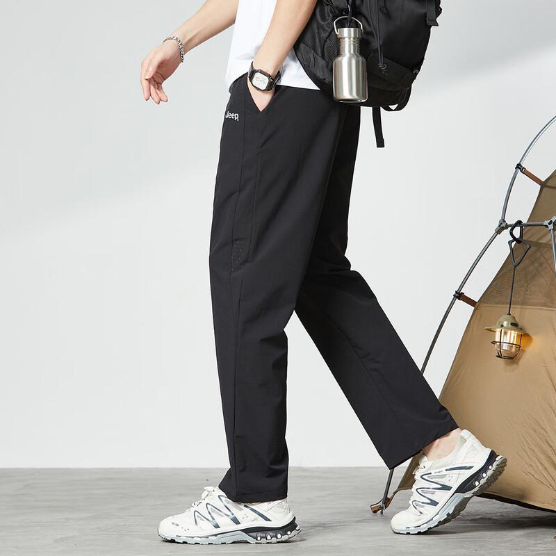 JEEP Men's Lightweight Breathable Straight-Leg Outdoor Sport Pants