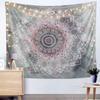 Indian Tapestry Hippie Bohemian Grey Pink Mandala Flower Tapestry Wall Hanging Bedding Tapestry