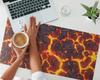Glowing Lava Non-Slip Protective Desk Mat 90x45 cm