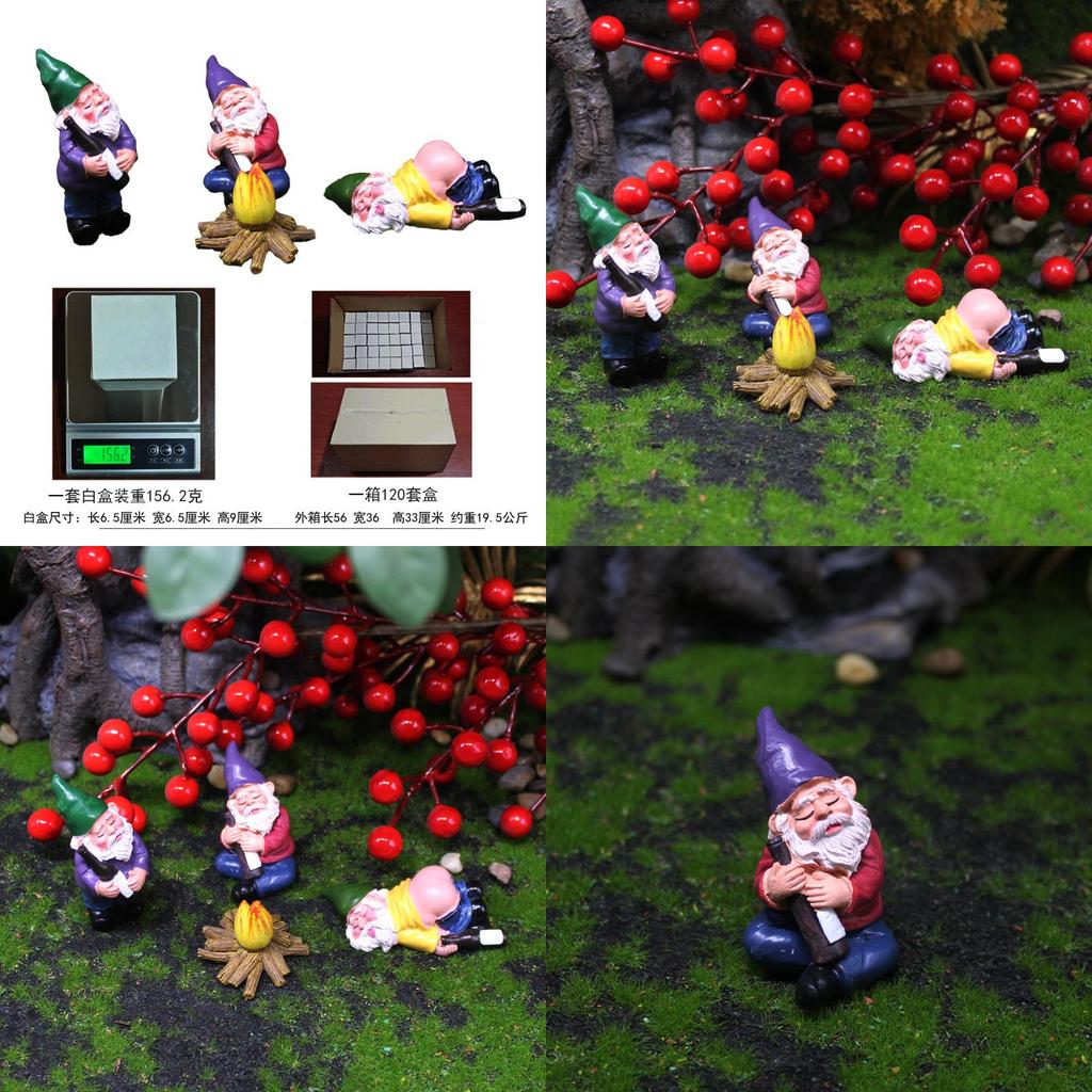 Resin Dwarf Figurine For Christmas Tree Decoration And Festive Party Gift