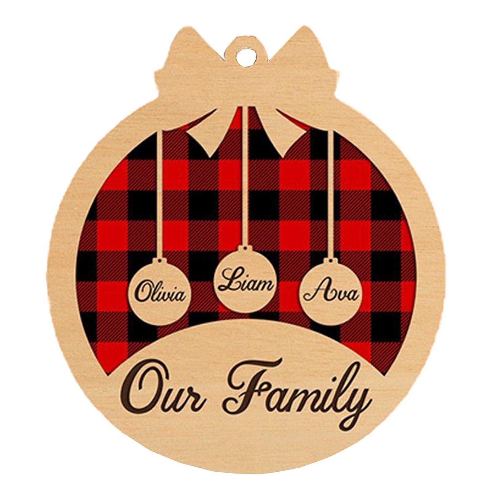 

Персонализированные рождественские украшения для членов семьи, персонализированные рождественские украшения для семьи и домашних животных/персонализированные рождественские украшения/персонализированные рождественские украшения - Рождество One Size винный