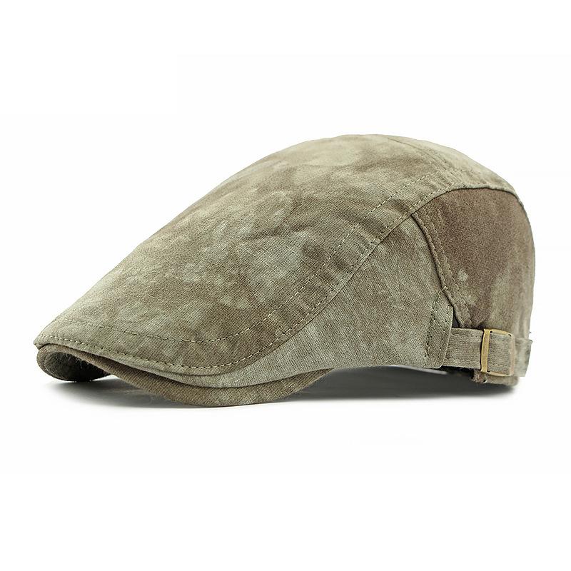 Spring Summer Tie-Dye Cotton Beret Women's British Vintage Peaked Cap Men's Sunscreen Advanced Cap