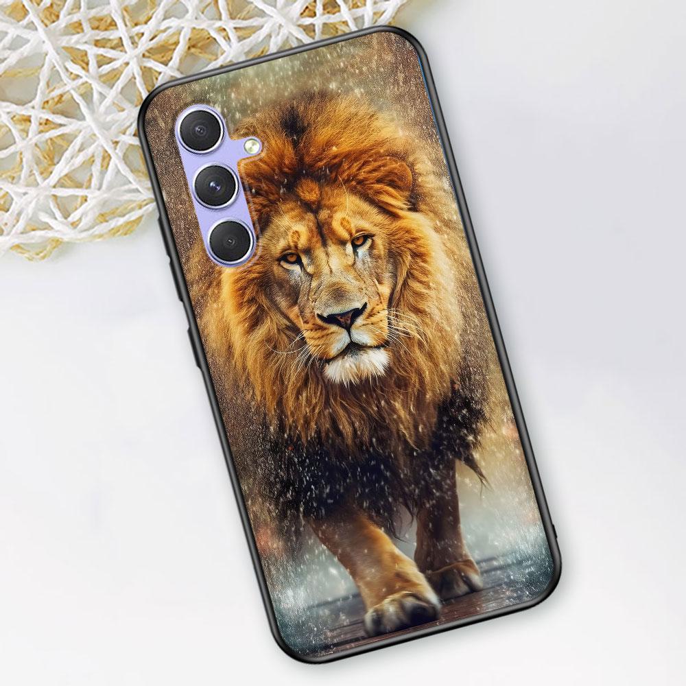 The Lion Case for Samsung Galaxy A51 A53 A54 A31 A52 A12 A13 A21s A22 A32 A11 A22 A33 A41 A52s A73 A14 A24 TPU Phone Cover