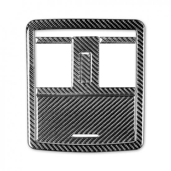 5Pcs Carbon Fiber Interior Overhead Console Cover Trim Fit For Chrysler 300 300C