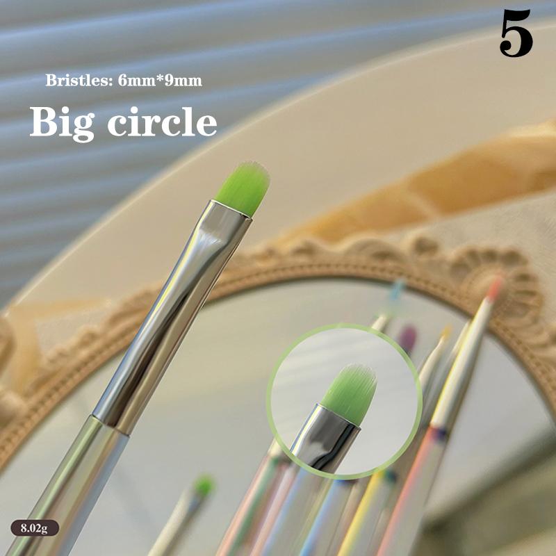 

Ручка для дизайна ногтей Aurora Прозрачная кисть для рисования Кисть для наращивания УФ-гелем Ручка для резьбы Инструмент для маникюра своими руками Кисть для ногтей as the picture