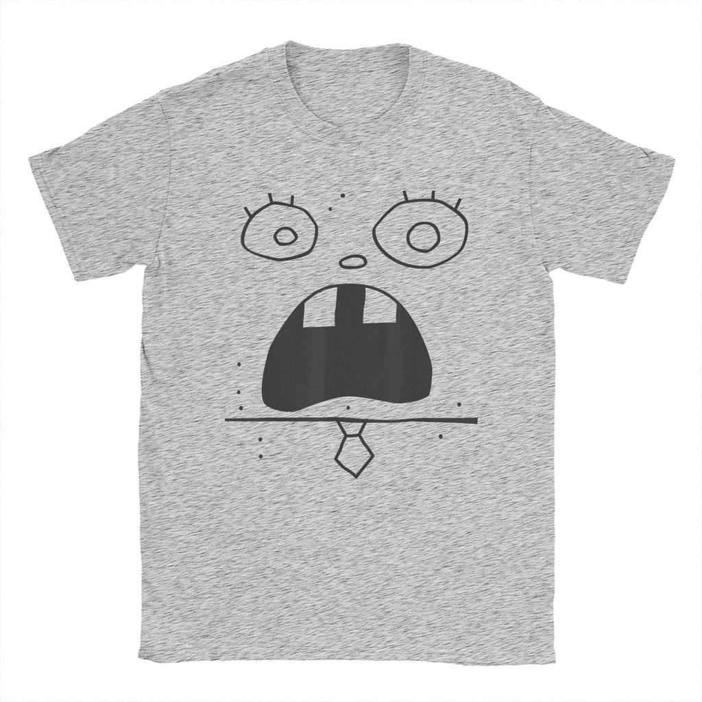 Men Sponge Bobs Doodle Bob Face SquarePants T Shirts Cartoon Cotton merchandise Novelty Short Sleeve O Neck Tee Present T-Shirts