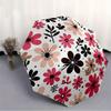 1pc Floral Pattern Automatic Folding Umbrella - Portable Foldable Design with 8 Ribs, Durable Plastic & Iron Frame Y250725076