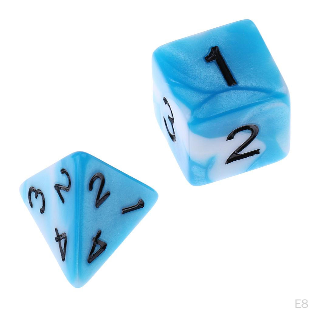 7pcs Polyhedral Dice For Dungeons And Dragons Table Games