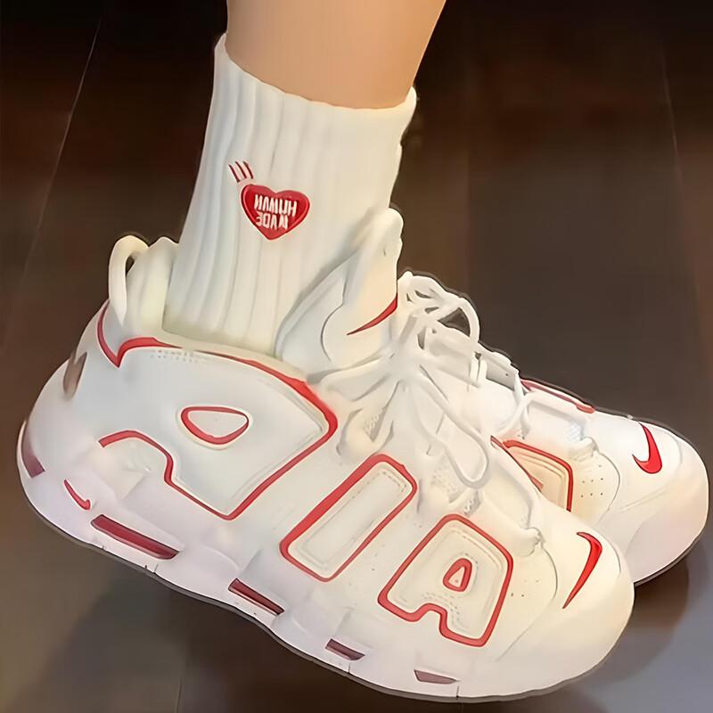 Nike Air More Uptempo 'White Varsity Red Outline' 2018/2021 GS