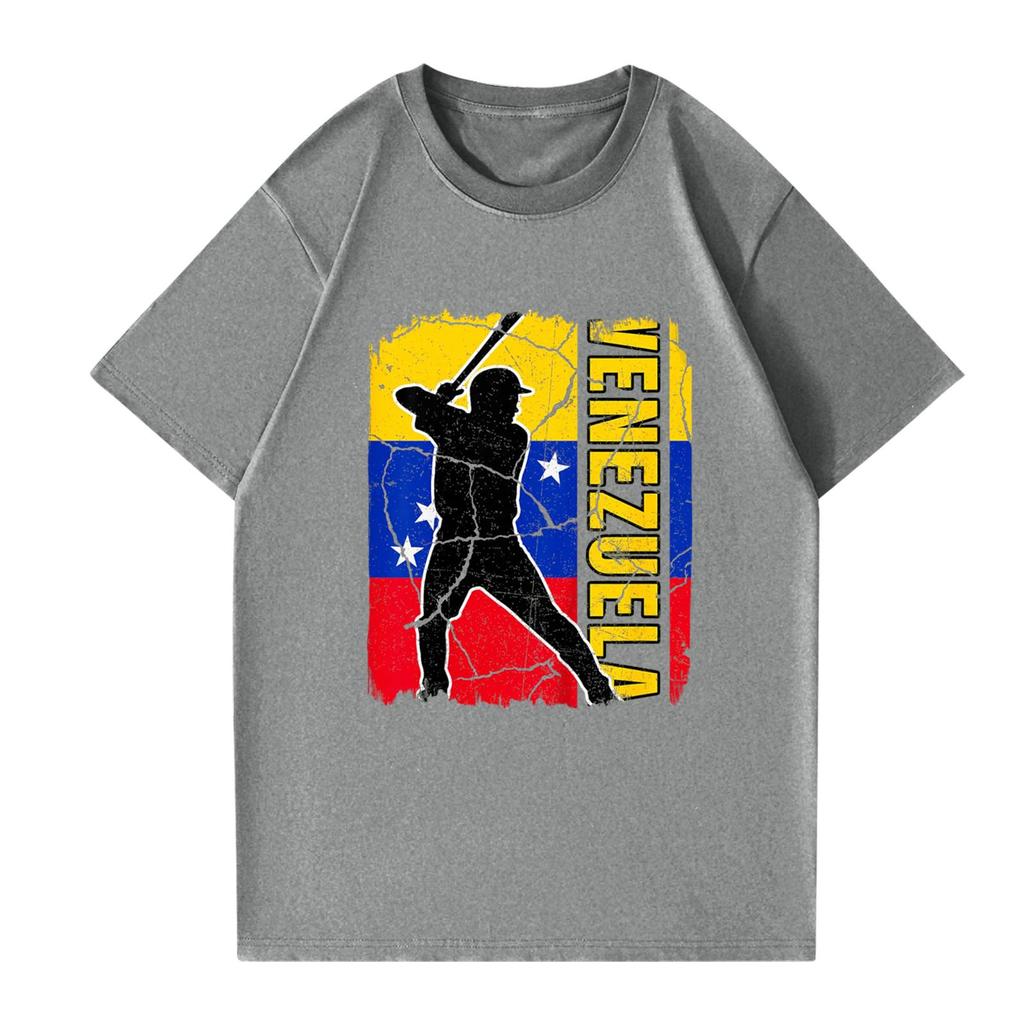 Modisches rundhalsiges lässiges bedrucktes kurzärmeliges T-Shirt Top für Damen und Herren