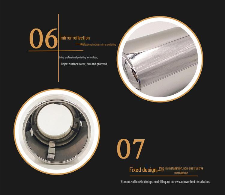 Mazda Atenza/Axela/CX-4/CX-5 Universal Titanium Black Exhaust Tailpipe Set