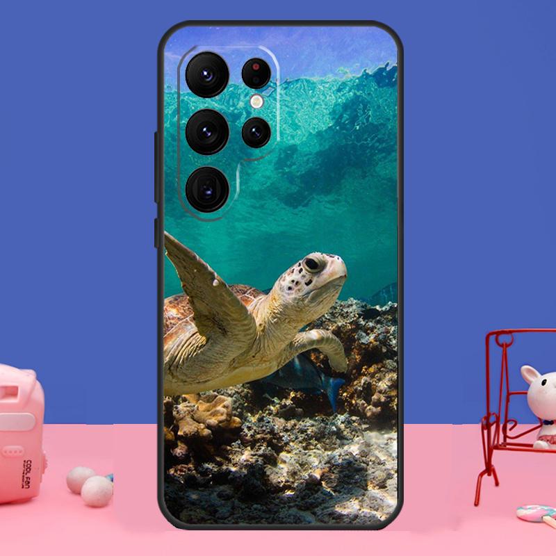 Ocean Sea Turtle Cover For Samsung Galaxy S24 S23 S22 S21 S20 FE Ultra Plus S8 S9 S10 Note 10 20 Ultra Case