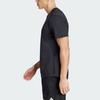 Adidas Hiit Training Tee With Solid Color Logo Quick-Dry Sports Fitness Short Sleeve Men Tops Black IM1112