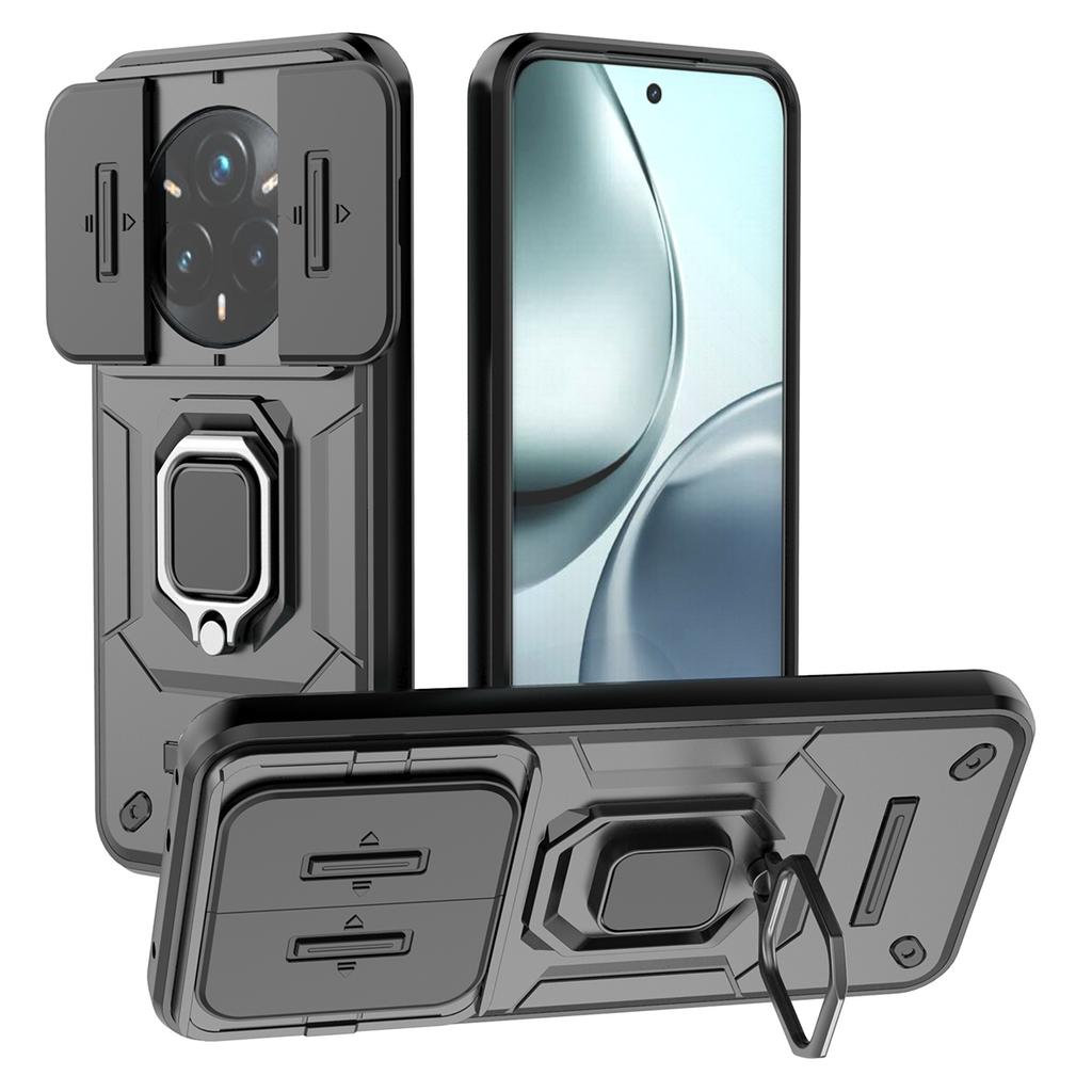 Etui dla Realme 14 Pro+ 5G PC+TPU Podstawka Ochraniacz na telefon z osłoną obiektywu