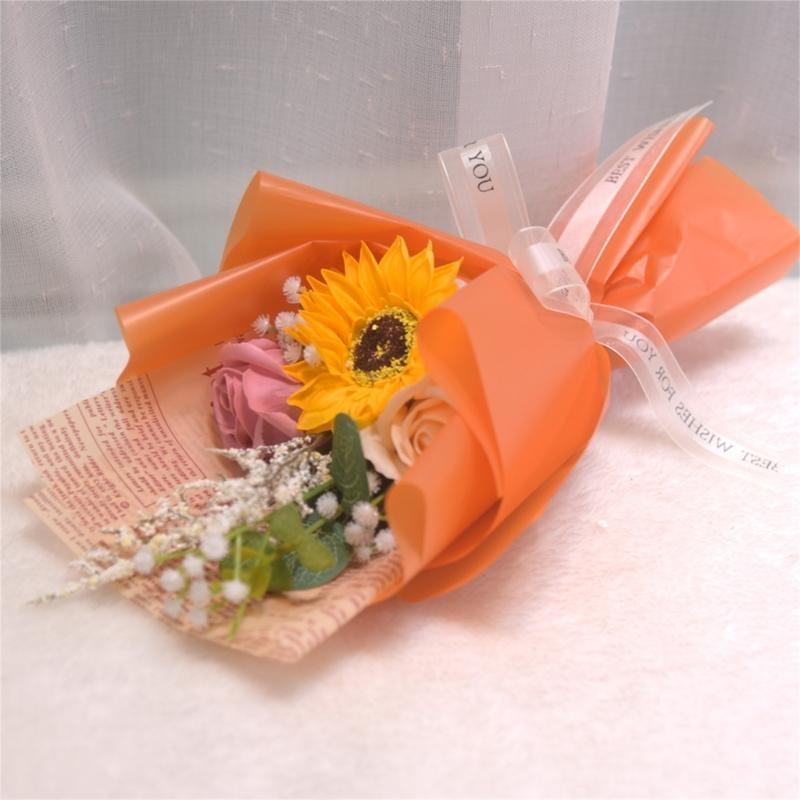 Soap Flower Petals Bouquets for Student Teacher Graduation Ceremony Thanskgiving