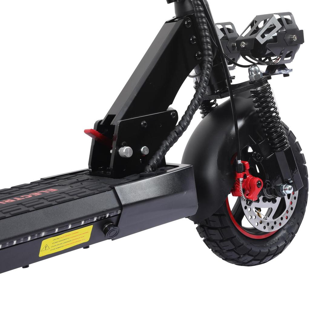 FREEBOY J01 Adult All-Terrain Foldabe Electric Scooter With Seat 48V18Ah Battery 800W Motor 10 Inch Off-Road Tires City EScooter