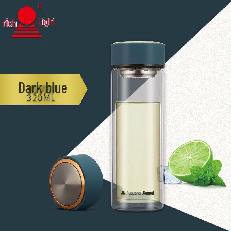 Fuguang Double-Layer Glass Tea Infuser Bottle
