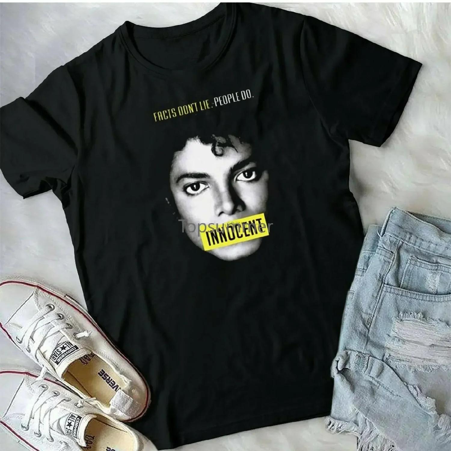 Новая футболка Michael Jackson Innocent Винтажная 1982 года Мужская футболка S 3XL XXXXXL разноцветный