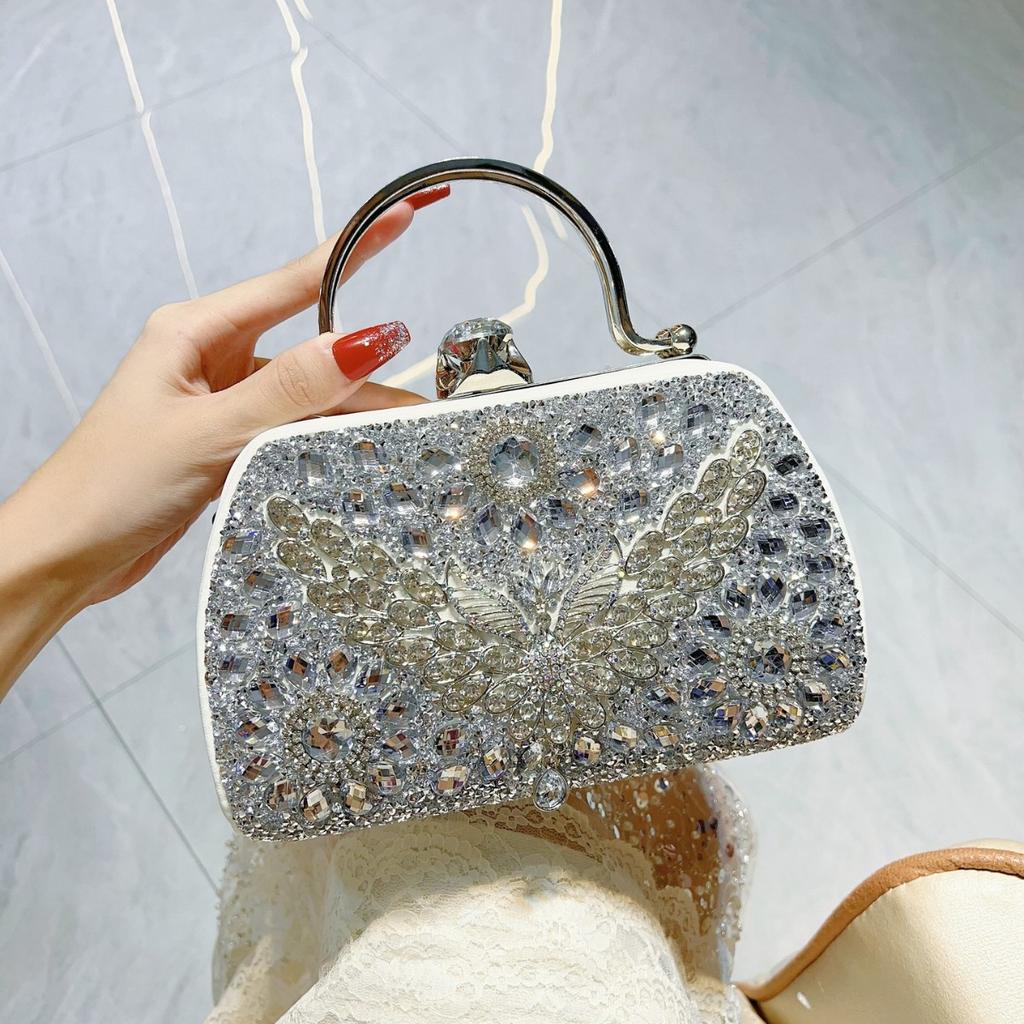 Kristall Handtasche Voller Diamanten Modische Bankett Tasche Abendessen Tasche Einzel-Schulter Umhängetasche