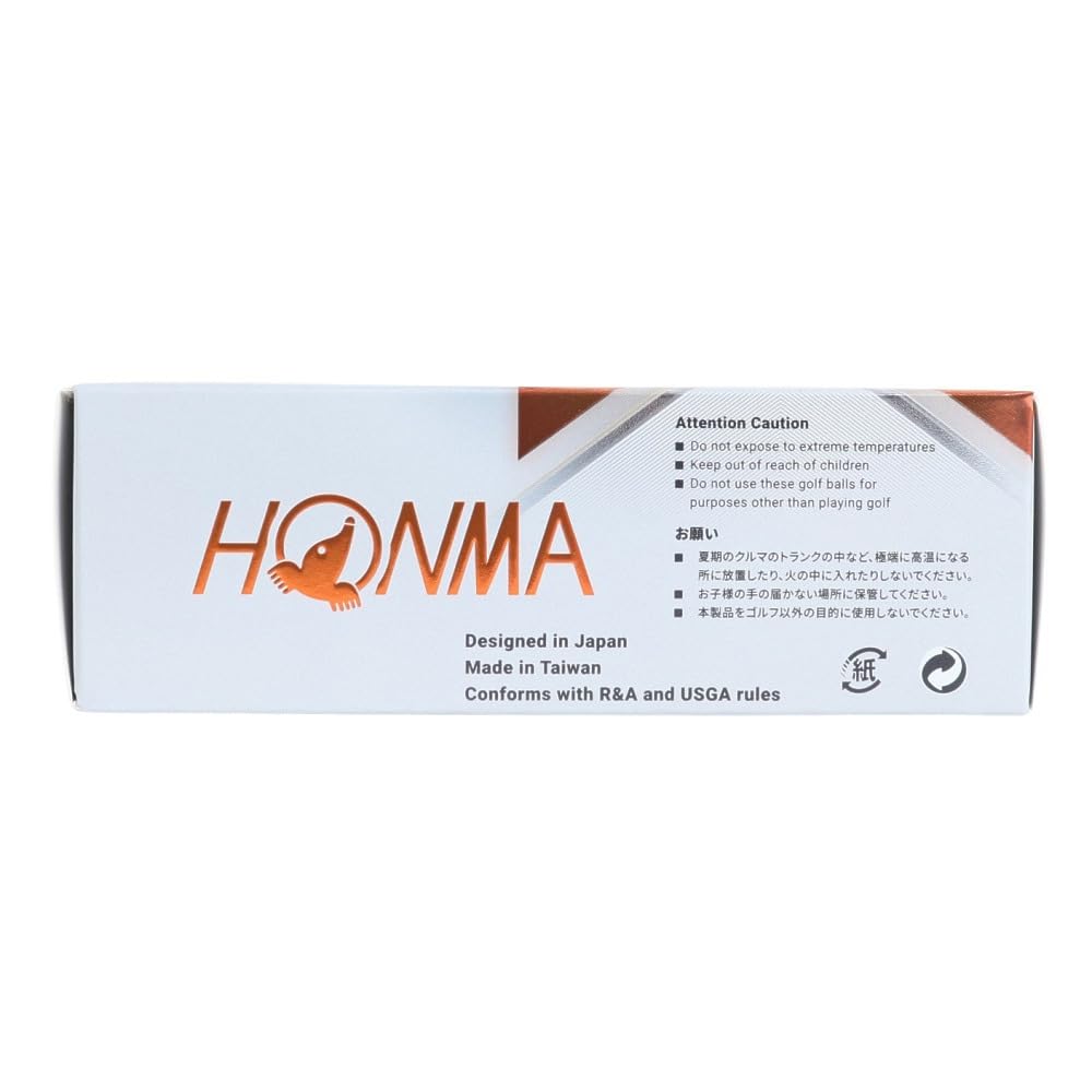 Honma Golf Ball 2024 Model 1 Dozen 12 Balls White Yellow 3 Piece Tour Spin Distance Soft Golf Ball TOUR WORLD BT2402 Honma TW-X TW-S HONMA_TW-X_Yellow