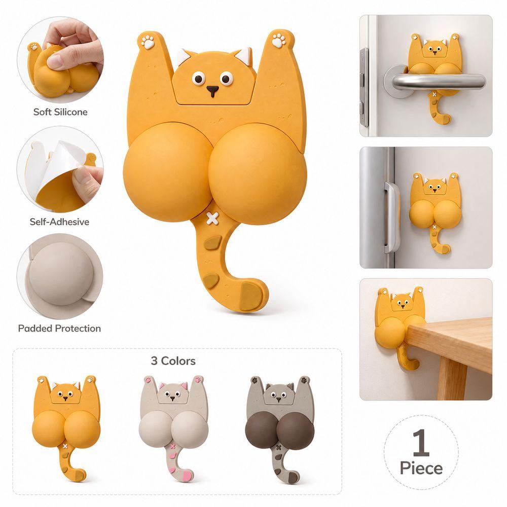 Soft Cushioning Anti-Collision Pad Self Adhesive Cat Door Bumper New Door Stopper Pad Home Safety