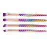 Mermaid Makeup Brush Set With Artificial Fiber Cosmetic Tools For Beauty Enthusiasts