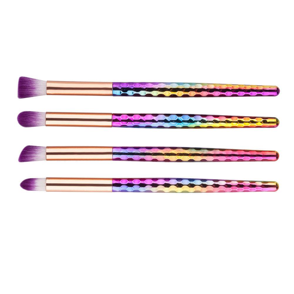 Mermaid Makeup Brush Set With Artificial Fiber Cosmetic Tools For Beauty Enthusiasts