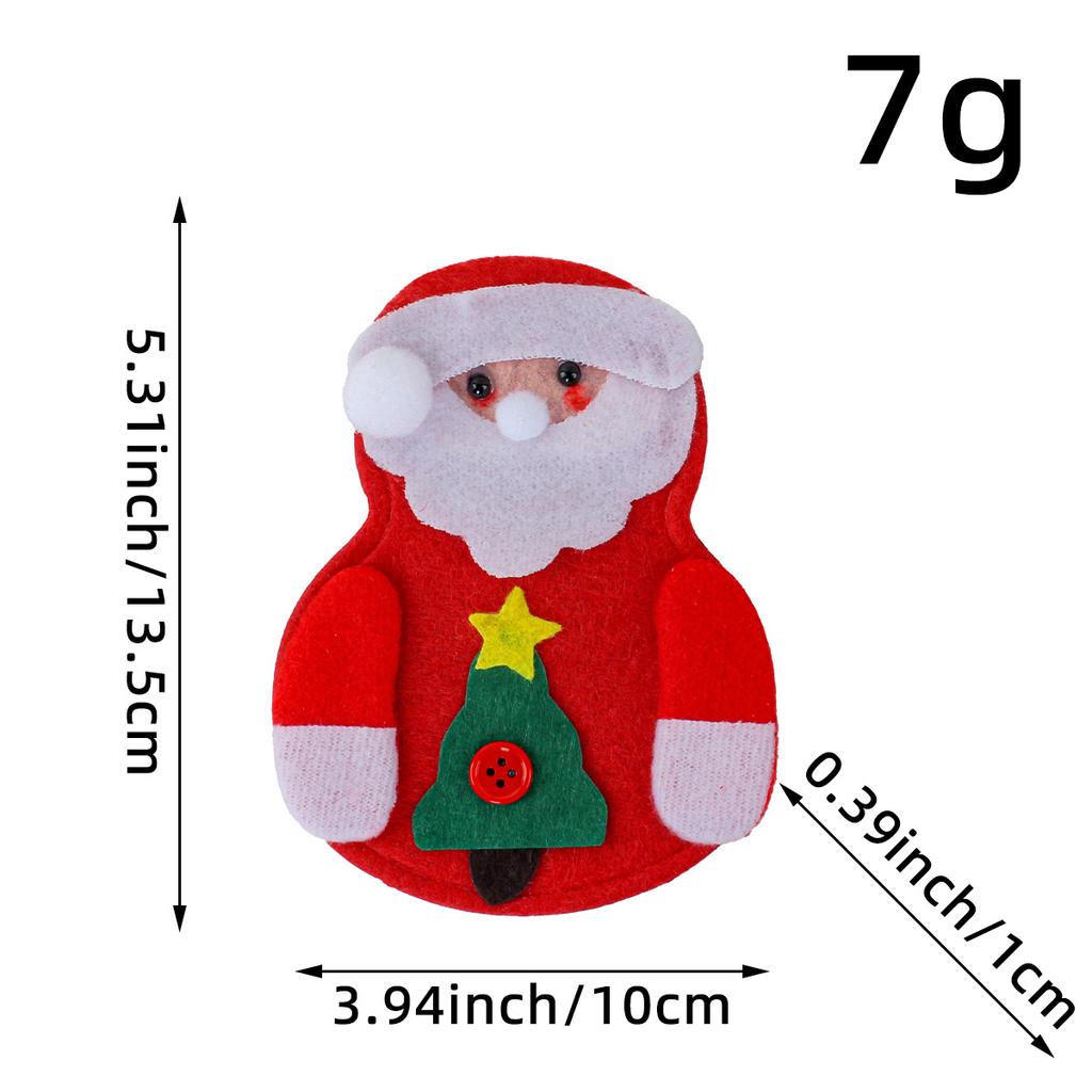 Christmas Decoration Mouth Dining Table Decoration Santa Claus Knife And Fork Set Home Cutlery Set Non-Woven Christmas Snowman Knife
