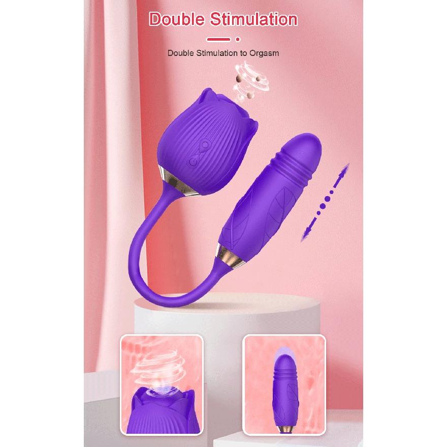 Powerful Rose Sucking Vibrator Female Clitoris Clit Sucker Vacuum Nipple Stimulator Love Egg Sexy Toys Goods for Women Adults