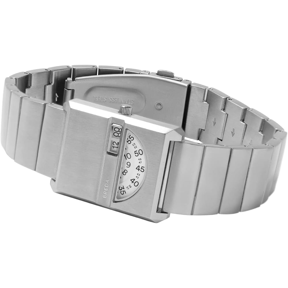 Orologio Breda Pulse Tandem Argento per Uomo e Donna, 26mm, Argento