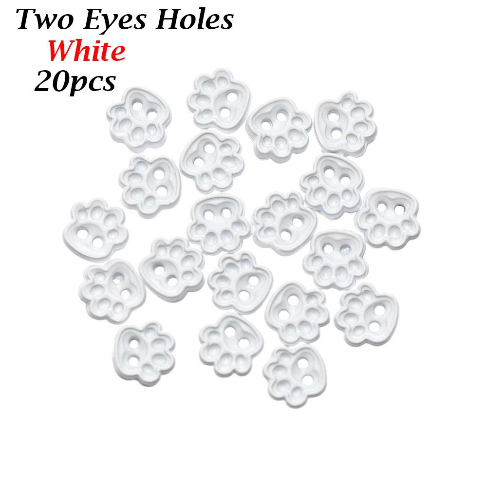 20pcs 5mm Mini Buttons DIY Doll Clothes Metal Buckle Bear Foot Style Buckles for 1/6 Doll Clothing Sewing Accessories