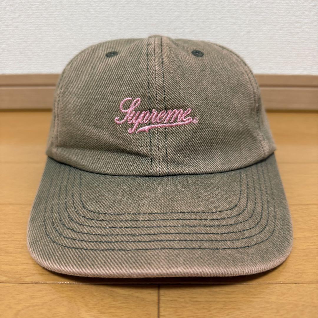 

[USED] Supreme Washed Twill 6-Panel Green 22ss