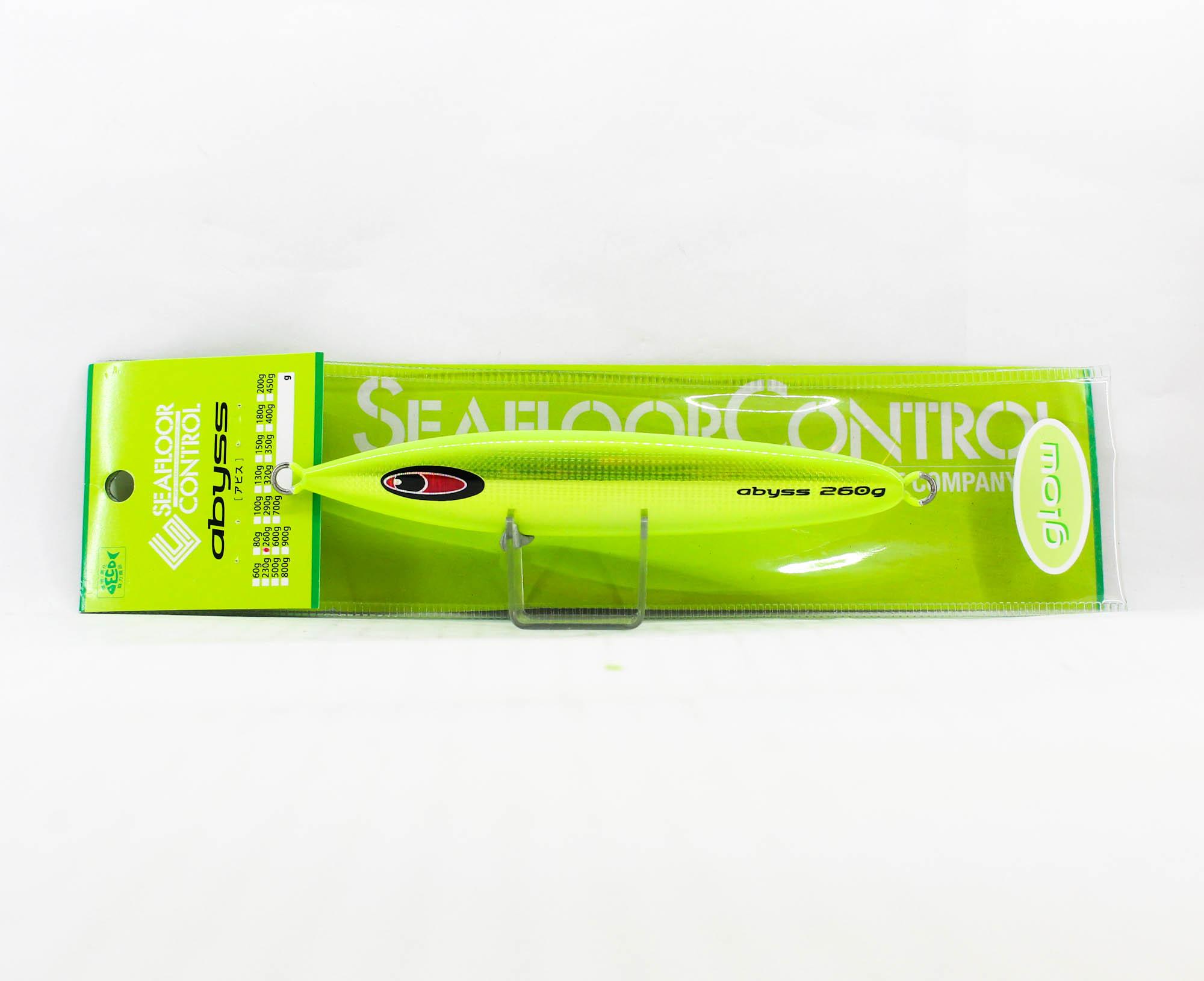 

Seafloor Control Metal Jig Abyss 260 grams Chart Yellow Zebra Glow GR (8990)