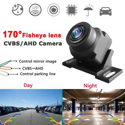 Araba Yedekleme Kamerası Arka Görüş Kamerası 1080P Temizle Anti-Parazit 170 Derece Geniş Açı Ayarlanabilir Araç Küçük Geri Görüş Kamerası