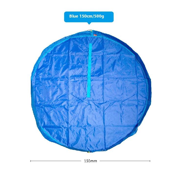 Сумка для хранения детских игрушек, Конструктор, Быстрая сортировка для детей, Подвесная сумка, Игровой коврик, Утолщенная большая вместимость 1,5 метра L синий