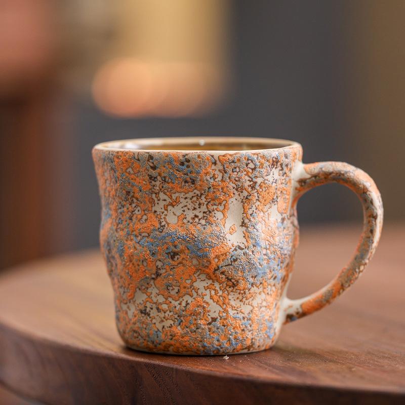 Nordic Style Ceramic Coffee Cup Afternoon Tea American Latte Latte Flower Cup Creative Mug Household Cup