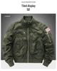 Giacca da baseball da pilota dell'Aeronautica 726 - Collo alto, stile workwear, resistente a graffi e usura, capospalla sottile.