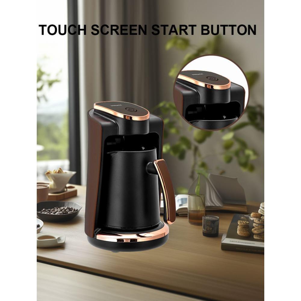 Cafeteira elétrica para fazer chá e café 250ml xícara única máquina de café turco